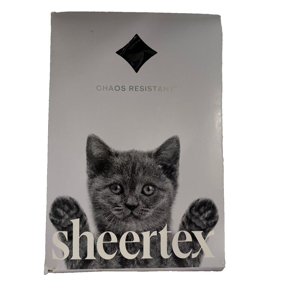 Sheertex Pinstripe Shaping Sheer Tights 30 Denier Black Womens Size 2xl New Open